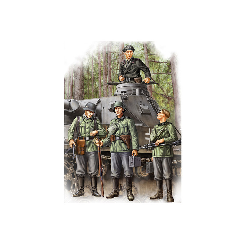 Hobby Boss 84413 Фигурки German Infantry Set Vol.1 (ранний) (1:35)