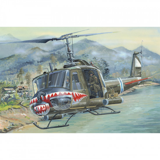 Hobby Boss 81806 Сборная модель вертолета UH-1 Huey B (1:18)