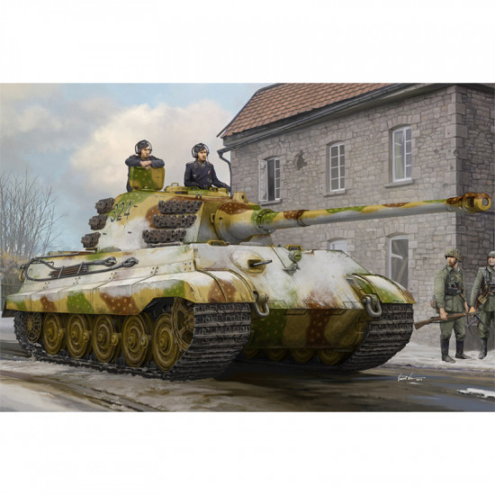Hobby Boss 84532 Сборная модель танка Pz.Kpfw.VI Sd.Kfz.182 Tiger II (Henschel Feb-1945 Production) (1:35)