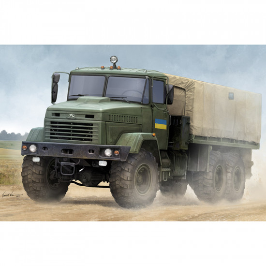 Hobby Boss 85512 Сборная модель автомобиля КРАЗ-6322 “Soldier” Cargo Truck (1:35)