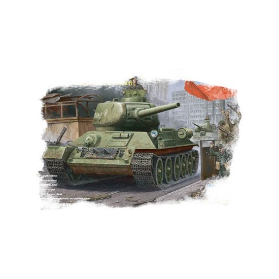 Hobby Boss 84809 Сборная модель танка T-34/85 tank (мод 1944 angle-jointed turret) (1:48)